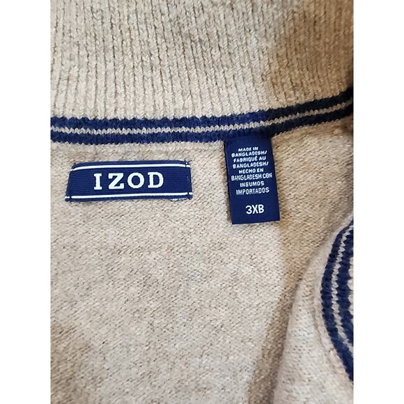Izod Men's 3XL NWT 1/4 Zip Sweater - Picture 4 of 6